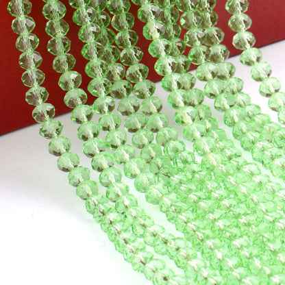 Wholesale Round Crystal 2/3/4/6/8/10/12mm Rondelle Glass Faceted Beads for DIY Jewelry Making