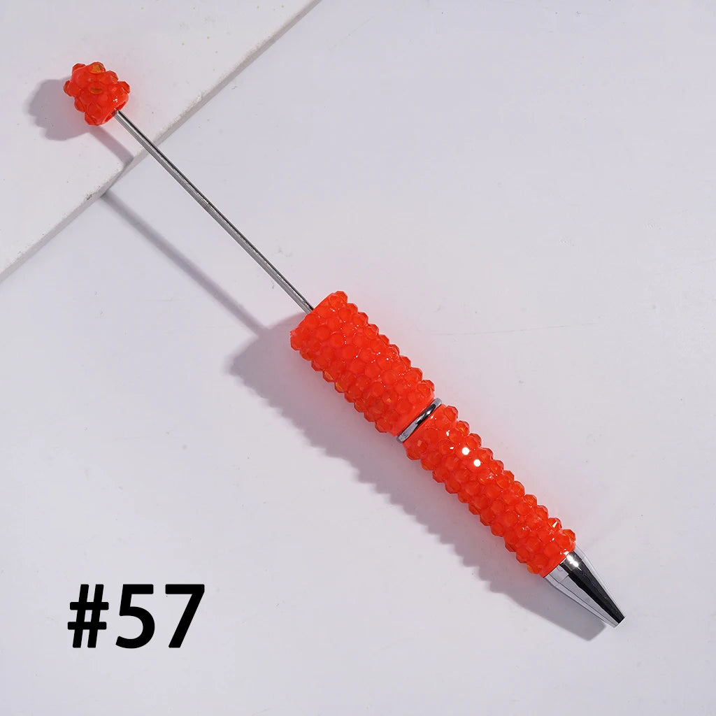 Plastic Candy Neon Color Luminous Jelly for Pen Full Wrap Sparkling Rhinestones Durable DIY for Ballpoint Pen