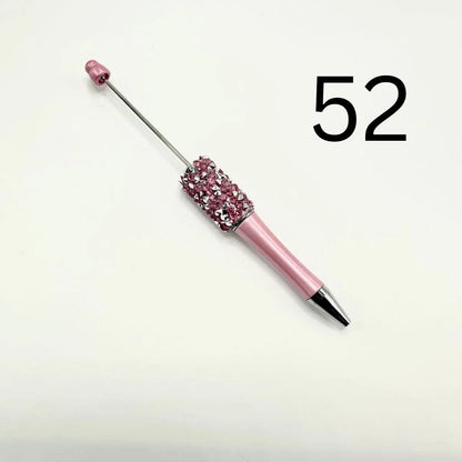 DIY for Plastic Ballpoint Pens Cone Shape Rhinestones Solid Metallic Colors Portable for Office School Gift