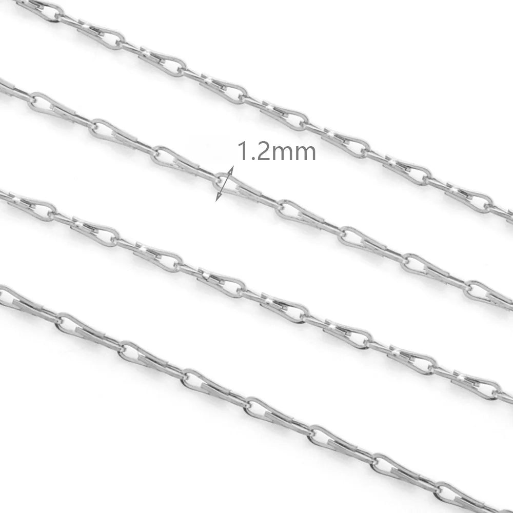 A2590 Fashion 18k Gold Stainless Steel Chain Bulk Link Necklace Bracelet Chain Jewelry Making Diy Wholesale