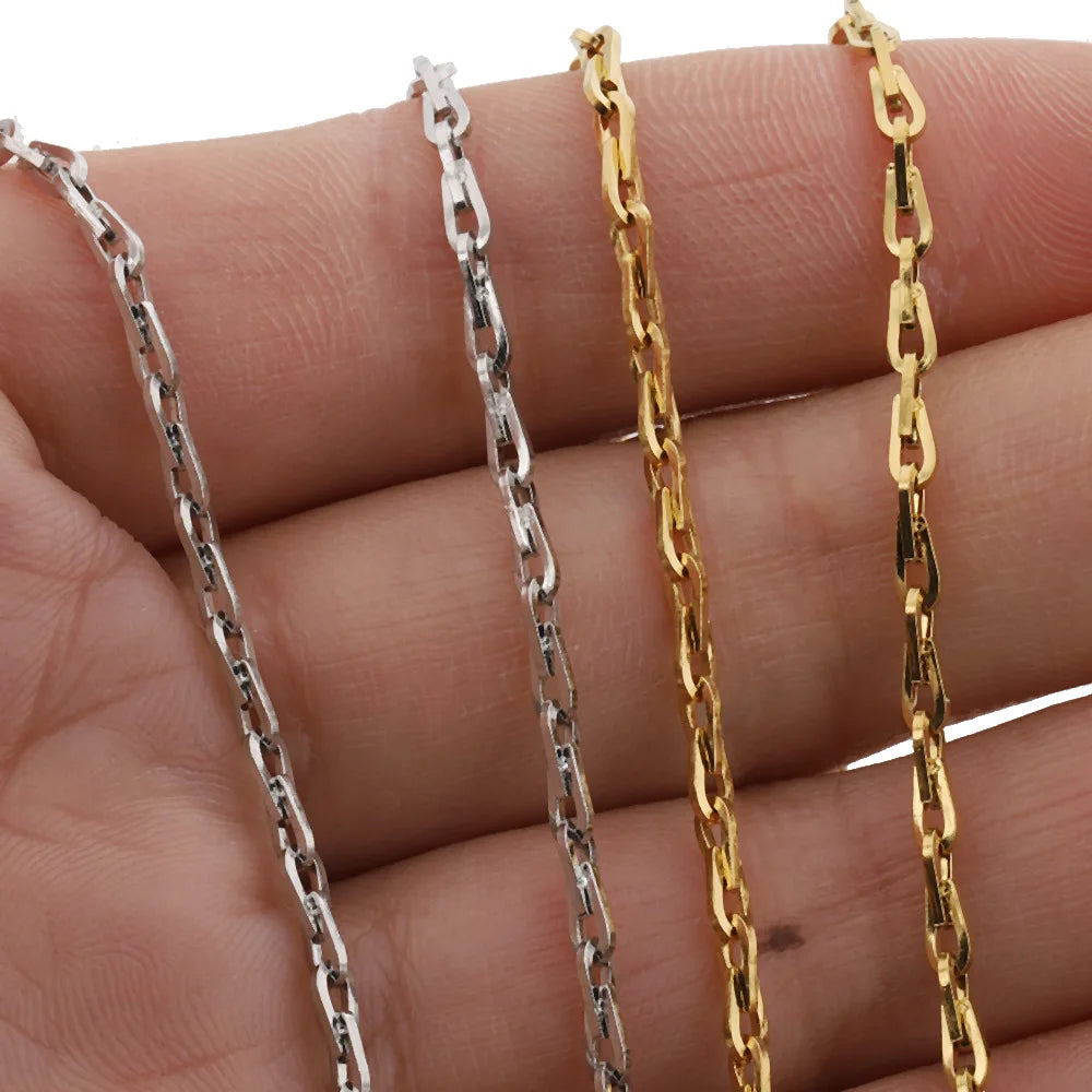 Lovestory A3125 Unique Waterproof Stainless Steel Jewelry Chain Hot 2.2mm Gold Silver Plated China for DIY