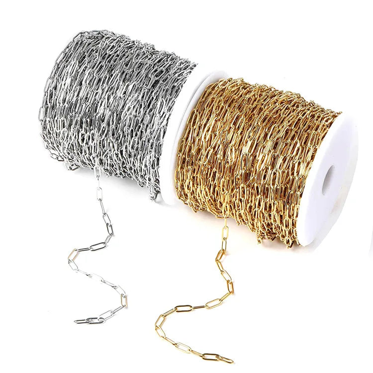 A718 Fashion Gold Silver Color Stainless Steel Chain,hot Necklace Bracelet Diy Chain Jewelry Accessory