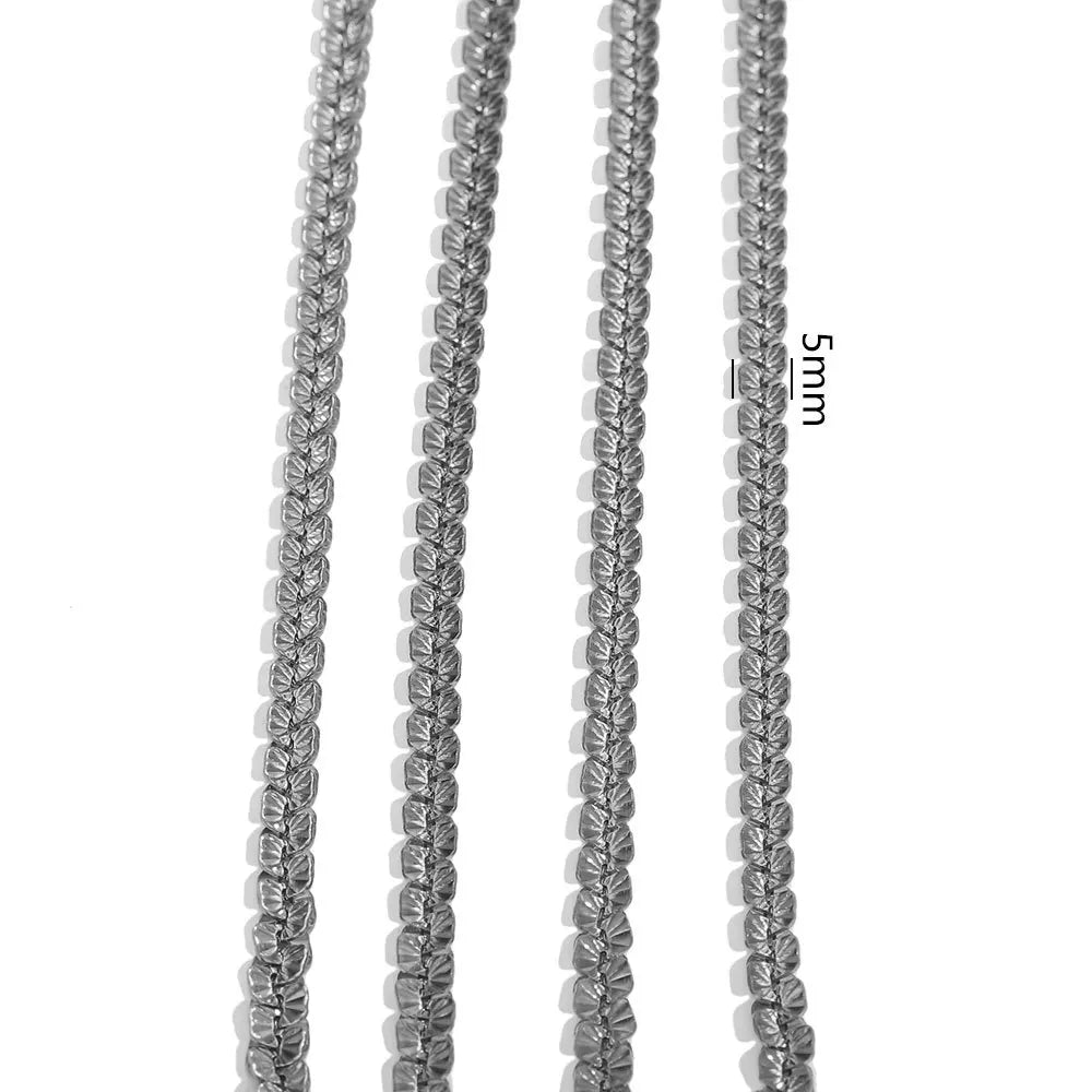 D566 High Quality Multi Design Stainless Steel Chain for Necklace Bracelet Making Bulk Roll Jewelry Chain