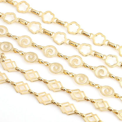 D647 Non Tarnish Wholesale Stainless Steel Spiral Chain Fade Resistant Accessories for DIY Necklace Bracelet Jewelry Making