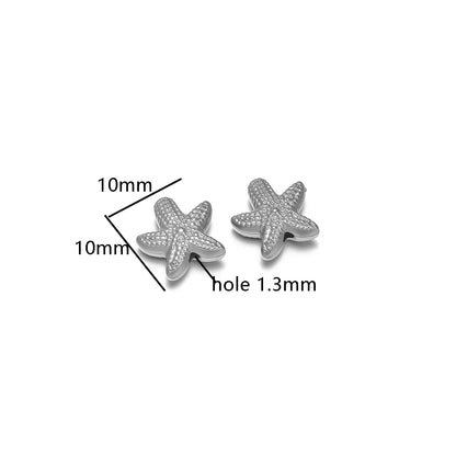 Wholesale 18k Gold Plated Stainless Steel Snail Turtle Starfish Eephant Charm Pendant for DIY Necklace Jewelry Making
