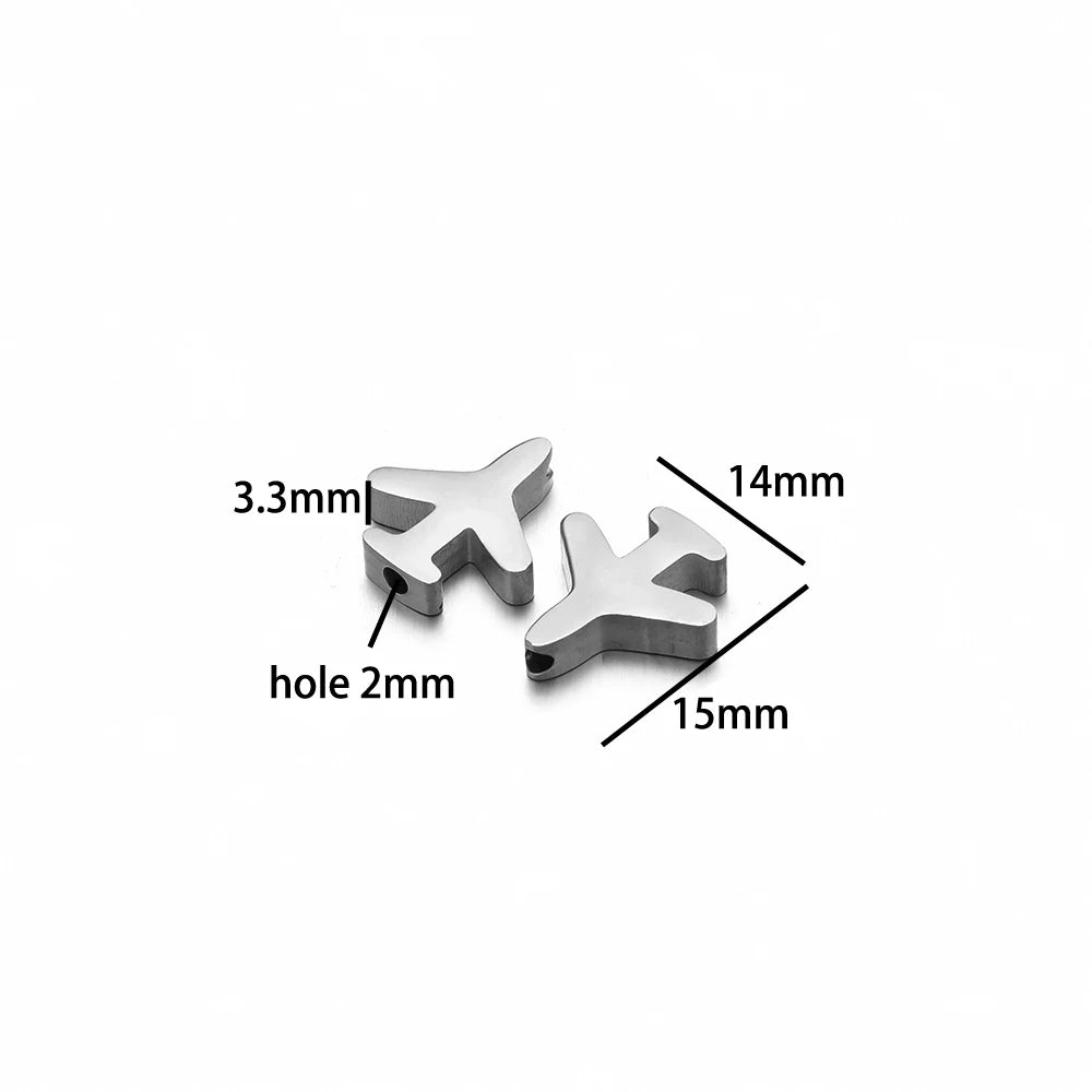 Fashion 304 Stainless Steel 18k Gold Plated Gun Moon Bat Elephant Charm Pendant for Jewelry Necklace Bracelet Making Accessories