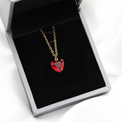 Love Charm 304 Stainless Steel 18k Gold Plated 12mm Heart Crystal Charm Pendant for Jewelry Necklace Making