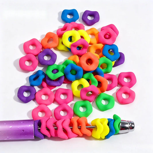 12MM Neon Fluorescent Wavy Frosted Acrylic Spacer Matte Touch Beads for Pen Bracelet Jewelry Making Model 484