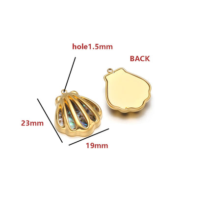 Gold Plated Stainless Steel Ocean Animal Charms Pendants for DIY Jewelry Making Necklace Bracelet Accessories