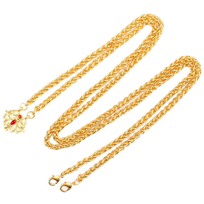High Quality 18k Gold Plated Stainless Steel Chain Cuban Link Bulk Necklace Bracelet Chain Findings