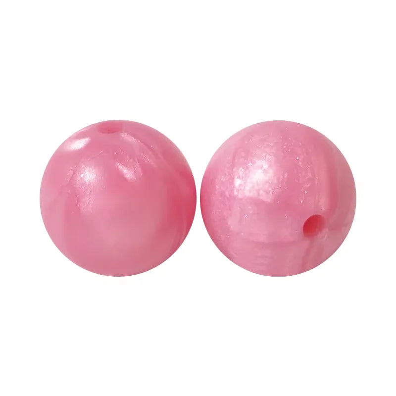 100PCS Custom Wholesale 9mm 12mm 15mm Food Grade BPA Free Baby Chew Teether Silicone DIY Beads for Pen Making Accessories