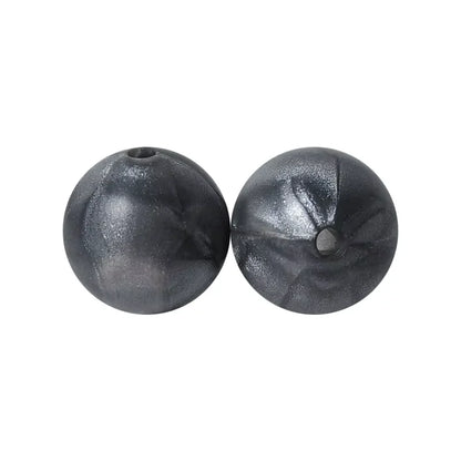 100PCS Custom Wholesale 9mm 12mm 15mm Food Grade BPA Free Baby Chew Teether Silicone DIY Beads for Pen Making Accessories