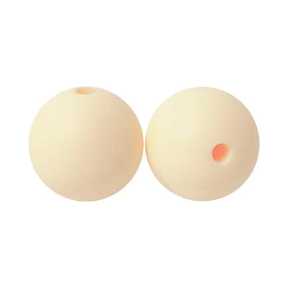100PCS Custom Wholesale 9mm 12mm 15mm Food Grade BPA Free Baby Chew Teether Silicone DIY Beads for Pen Making Accessories