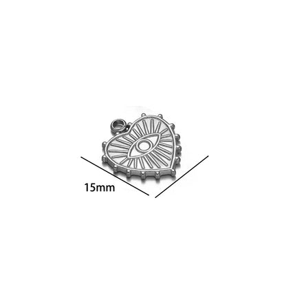 Fashion Stainless Steel 18k Gold Plated Difform Heart Charm Pendant for Diy Jewelry Necklace Earring Making Bulk