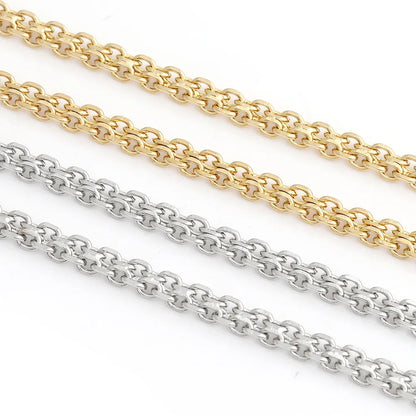 D813 Fashion Double Loop Chain Stainless Steel Bulk Thick Chain for Necklace Bracelet Jewelry Diy