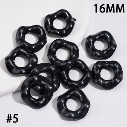 16MM Colorful Wave-shaped Interlocking Beads Stringing Jewelry Accessory for DIY Making Stringing Pen