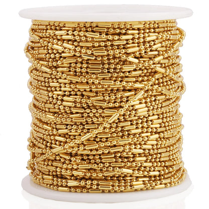 A2126 HOT 18k Gold Stainless Steel Chain Bulk Link Necklace Bracelet Link Chain for Jewelry Making