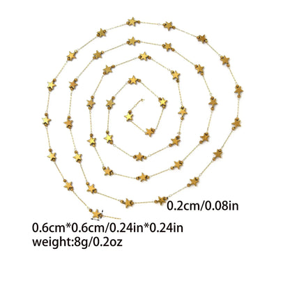 D985 Fashion Star Heart Moon Handmade Stainless Steel Chain Necklace Bracelet Diy Roll Bulk Chain for Jewelry Diy