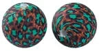 100PCS 15mm Silicone Round Printed Beads 2mm Hole Colorful Pattern Loose Beads for Bracelet Necklace DIY Jewelry Craft Making