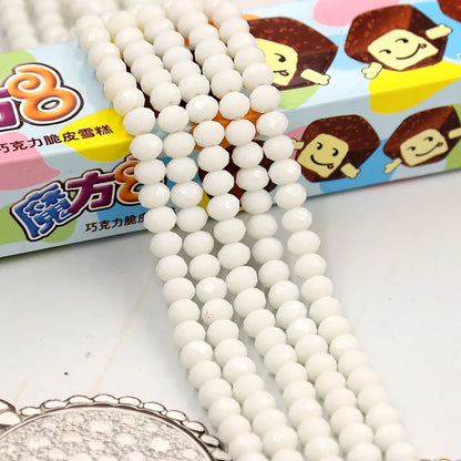 Wholesale Round Crystal 2/3/4/6/8/10/12mm Rondelle Glass Faceted Beads for DIY Jewelry Making