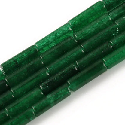 4x13mm Natural Round Tube  Stone Beads Jade Howlite Lapis Lazuli Quartz Tiger Eye Gemstone Bead for DIY Jewelry Making
