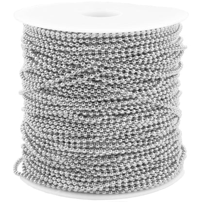 B339 High Quality 18k Gold Plating Stainless Steel Chain Bead Round Necklace Jewelry Chain Component Diy