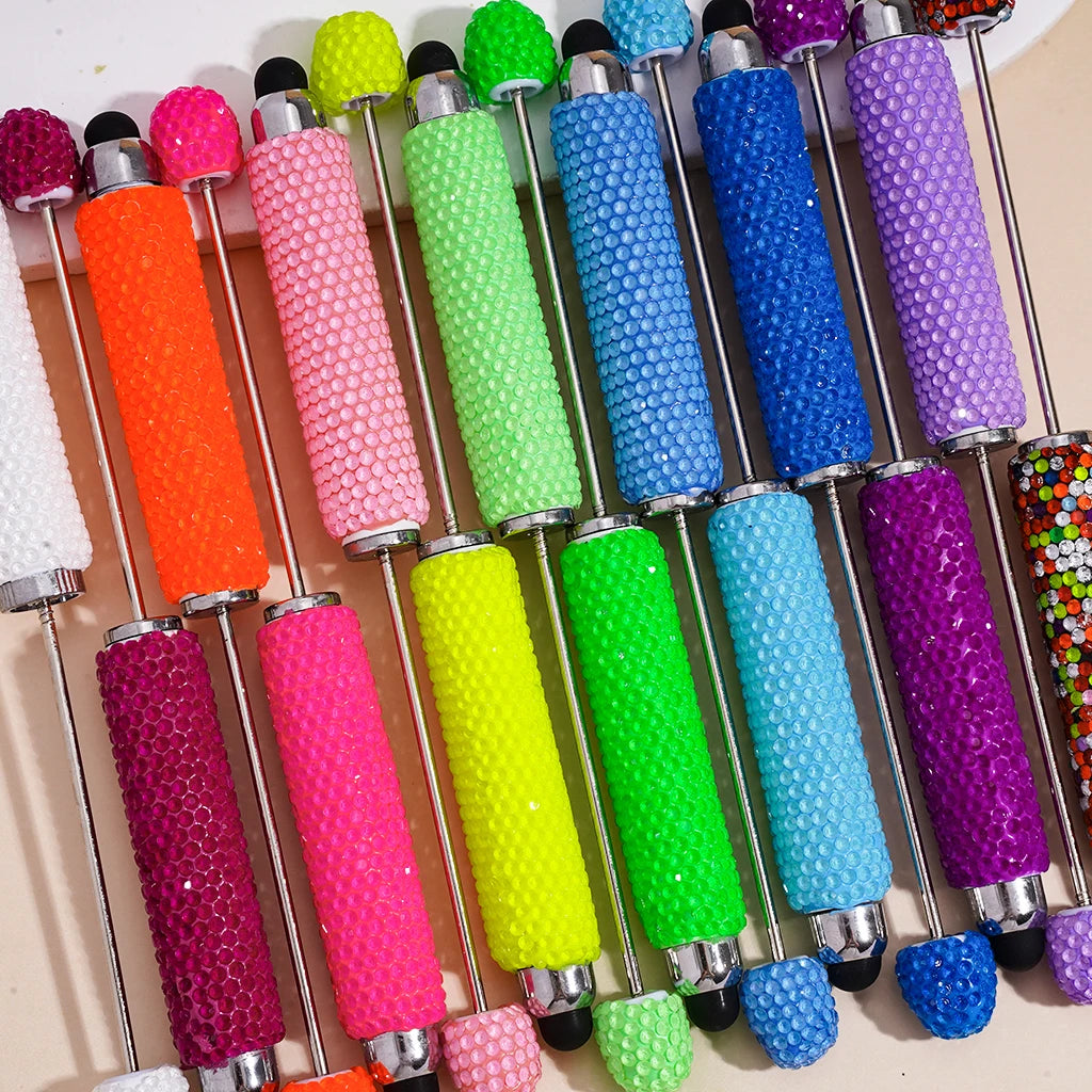 DIY Durable Plastic Touchscreen Glitter-Covered for Pen New Candy Colored Multifunctional Clip on Gift Pen Wholesale