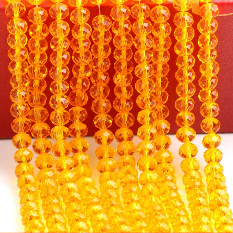 Wholesale Round Crystal 2/3/4/6/8/10/12mm Rondelle Glass Faceted Beads for DIY Jewelry Making