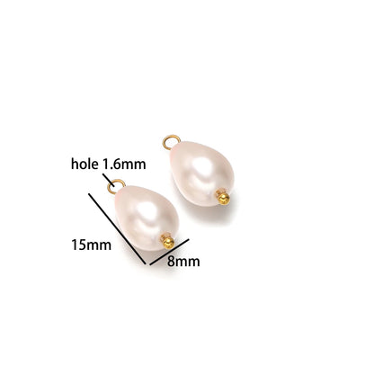 Handmade Fashion Jewelry 18k Gold Plated Stainless Steel Cylinder Charm Pendant for DIY Necklace Jewelry Making Accessories