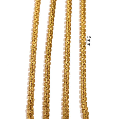 D566 High Quality Multi Design Stainless Steel Chain for Necklace Bracelet Making Bulk Roll Jewelry Chain