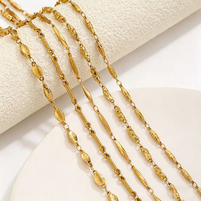 D704 Non Tarnish Fashion Stainless Steel Chain Bulk Link Necklace Bracelet Making Chain for Jewelry Diy