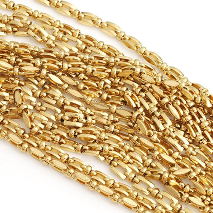 D798 Luxury Bulk Stainless Steel Square Clip Figure 8 Watch Chain DIY for Track Chains Necklaces Bracelets Making