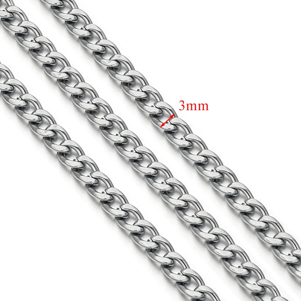 D378 Chunky Twisted Cuban Chain Chocker Gold Silver Black Gun Plated Stainless Steel Snake Rope Chain Jewelry for Men