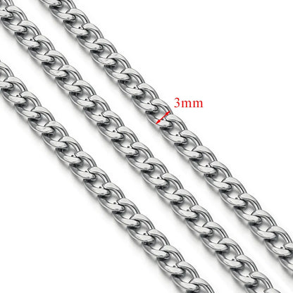 D378 Chunky Twisted Cuban Chain Chocker Gold Silver Black Gun Plated Stainless Steel Snake Rope Chain Jewelry for Men