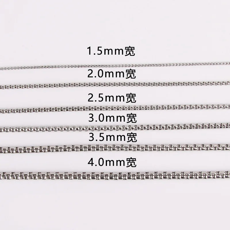 A1906 Good Quality 18k Gold Silver Stainless Steel Chain Necklace Bracelet Jewelry Making Diy Chain Findings Component
