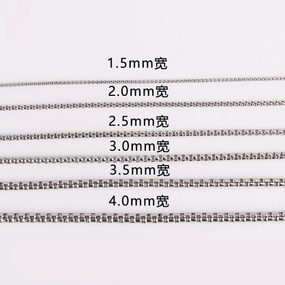 A1906 Good Quality 18k Gold Silver Stainless Steel Chain Necklace Bracelet Jewelry Making Diy Chain Findings Component