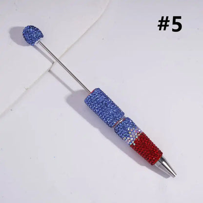 DIY Ballpoint Clay Pen Three Layers Full Rhinestone Bling Teacher Student Office Gift