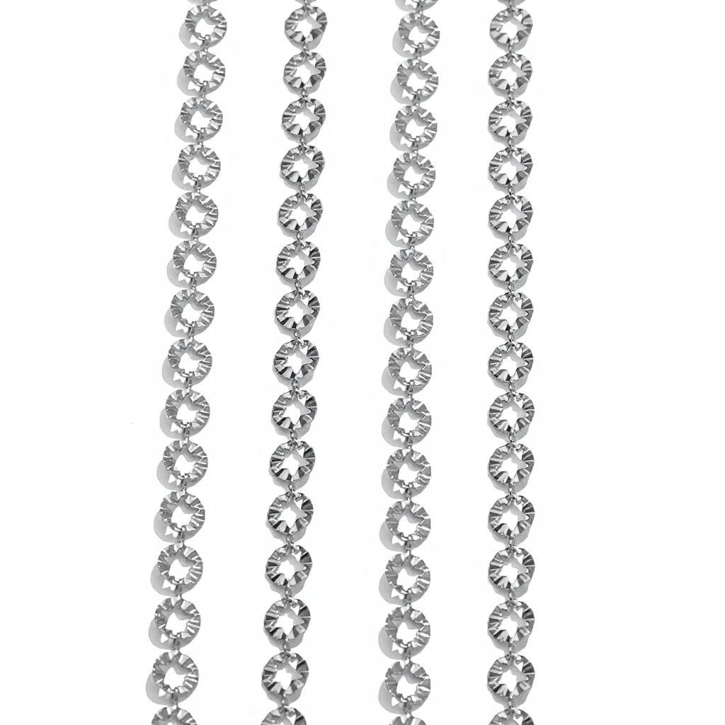 F010 Non Tarnish PVD Gold Plated New Simple Stainless Steel Chain DIY Stacked Jewelry Bracelet Necklace