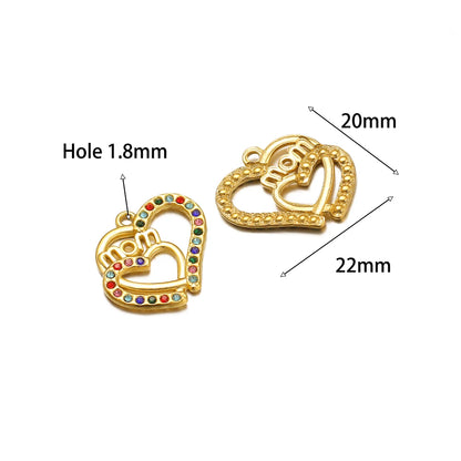 High Quality Stainless Steel Gold Plated Enamel Turtle Conch Starfish Dragonfly Heart Charms Pendant for Jewelry Necklace Making