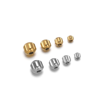 Stainless Steel 18k Pvd Gold Plated Spacer Beads for Necklace Bracelet Jewelry Making Jewelry Findings & Components