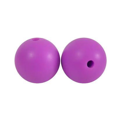 100PCS Custom Wholesale 9mm 12mm 15mm Food Grade BPA Free Baby Chew Teether Silicone DIY Beads for Pen Making Accessories