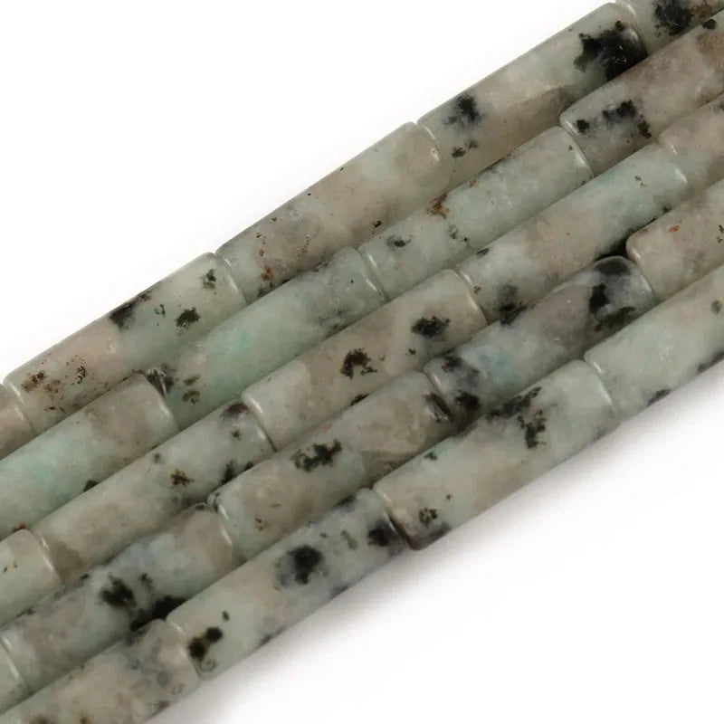 4x13mm Natural Round Tube  Stone Beads Jade Howlite Lapis Lazuli Quartz Tiger Eye Gemstone Bead for DIY Jewelry Making
