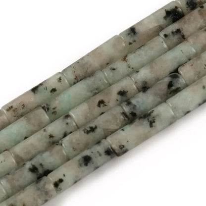 4x13mm Natural Round Tube  Stone Beads Jade Howlite Lapis Lazuli Quartz Tiger Eye Gemstone Bead for DIY Jewelry Making