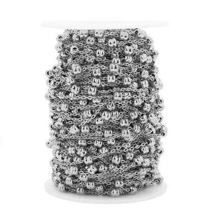A1089 High Quality 1.8mm Jewelry Chain 18k Gold Stainless Steel Ball Chain Jewelry Accessory Bulk Chain