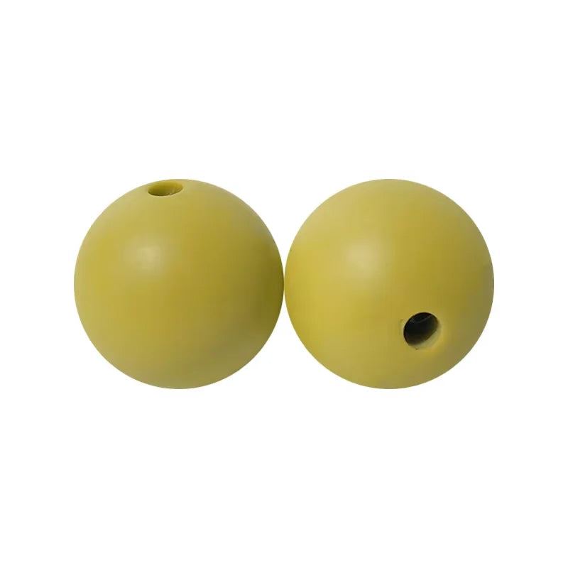100PCS Custom Wholesale 9mm 12mm 15mm Food Grade BPA Free Baby Chew Teether Silicone DIY Beads for Pen Making Accessories