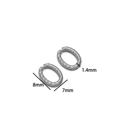 Simple 18k Gold Plated Stainless Steel  Twist Round Oval square Charm Pendant for DIY Handmade Necklace Jewelry Making