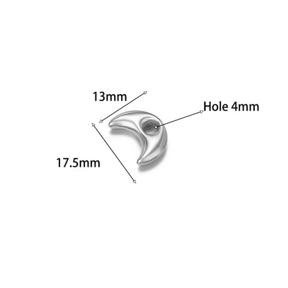 Non Tarnish Stainless Steel18k Gold Plated Hollow Star Heart Square Flower Charms Pendant for DIY Jewelry Earring Making