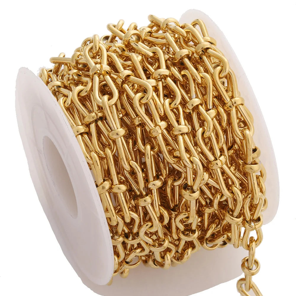 D014 HOT Non Tarnish Stainless Steel Chain Bulk Link Necklace Bracelet Jewelry Making Chain Wholesale