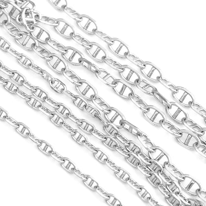 D564 Hot Infinity Bulk Roll Chain Vacuum Plated Stainless Steel Necklace Bracelet Making Chain Wholesale