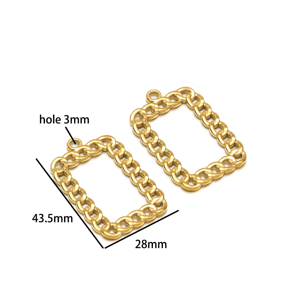 Fashion Trend  18k Gold Plated Stainless Steel Sun Star Heart Conch Charm Pendant for DIY Necklace Jewelry Making Accessories